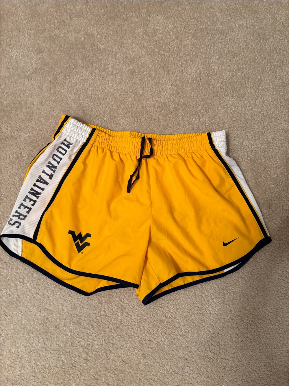 Nike WVU womens track shorts medium